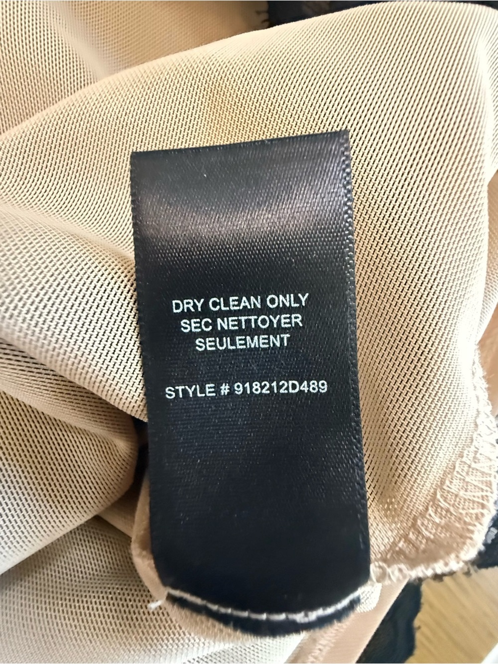 Rebecca Taylor Black Nude Lace Overlay Mini Dress Size 6 Cocktail - Picture 10 of 16